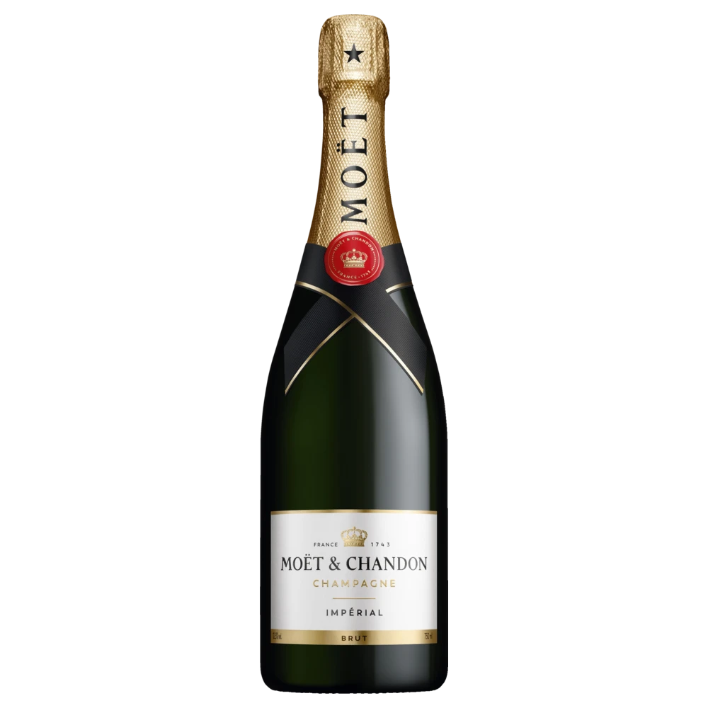 A bottle of NV Moet & Chandon Imperial Brut 750ml Sparkling Wine