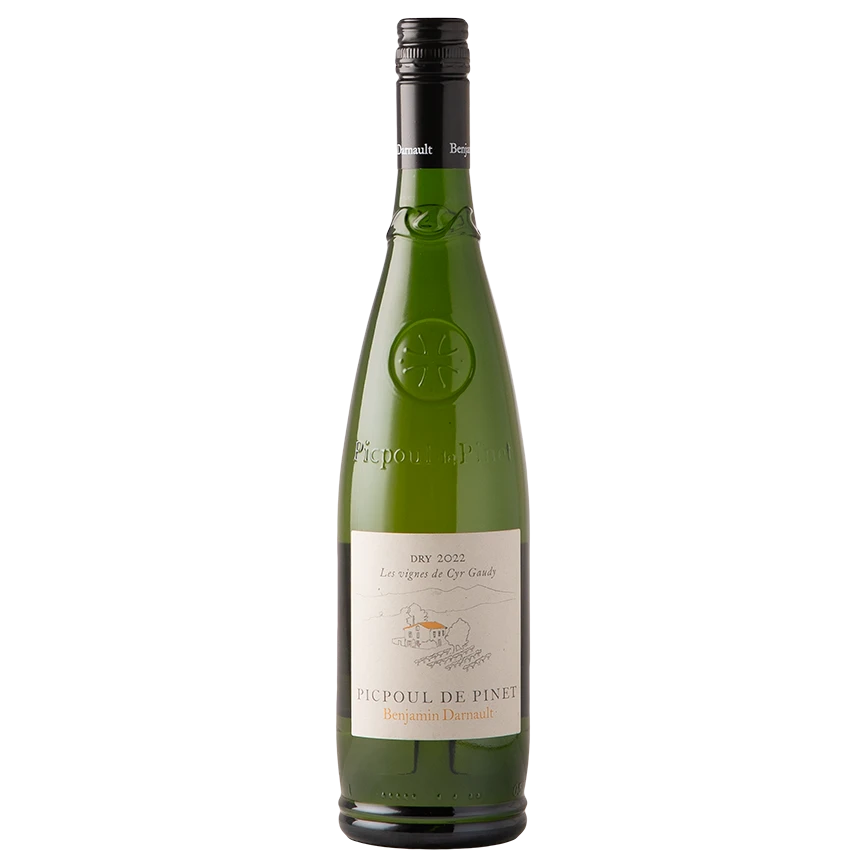 A bottle of 2022 Benjamin Darnault Picpoul de Pinet 750ml White Wine