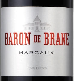 A bottle of 2019 Baron de Brane 750ml Red Wine