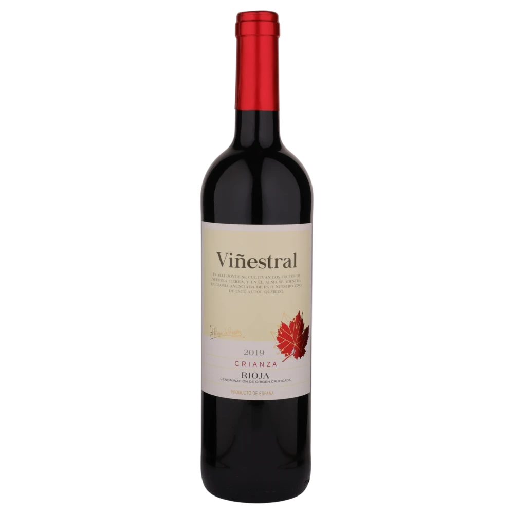 A bottle of 2019 Vinestral Rioja Crianza 750ml Red Wine