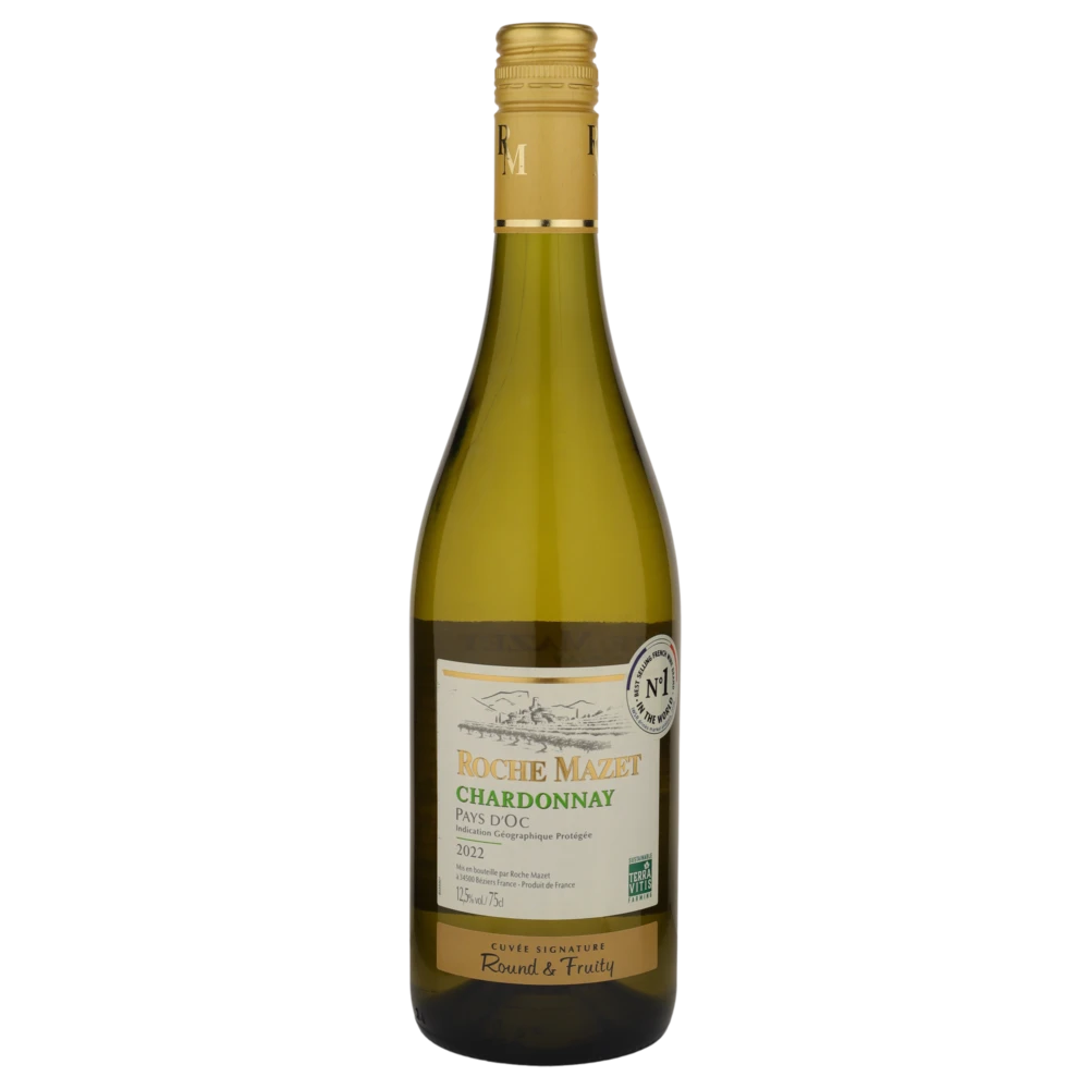 A bottle of 2022 Roche Mazet Pays d'Oc Chardonnay 750ml White Wine