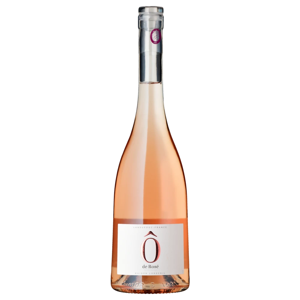 A bottle of 2021 Maison Lorgeril O de Rose Languedoc France 750ml Rose Wine