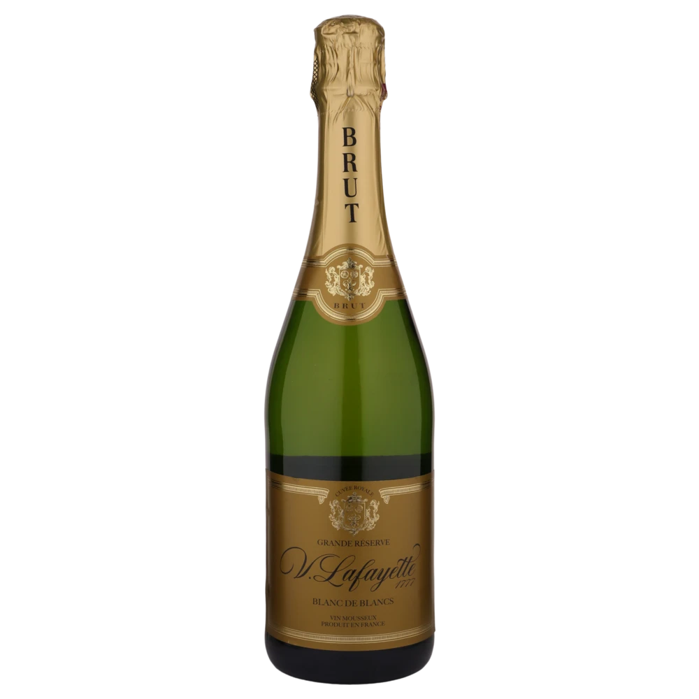 A bottle of NV Victoire La Fayette Blanc des Blancs (Brut) 750ml Sparkling Wine