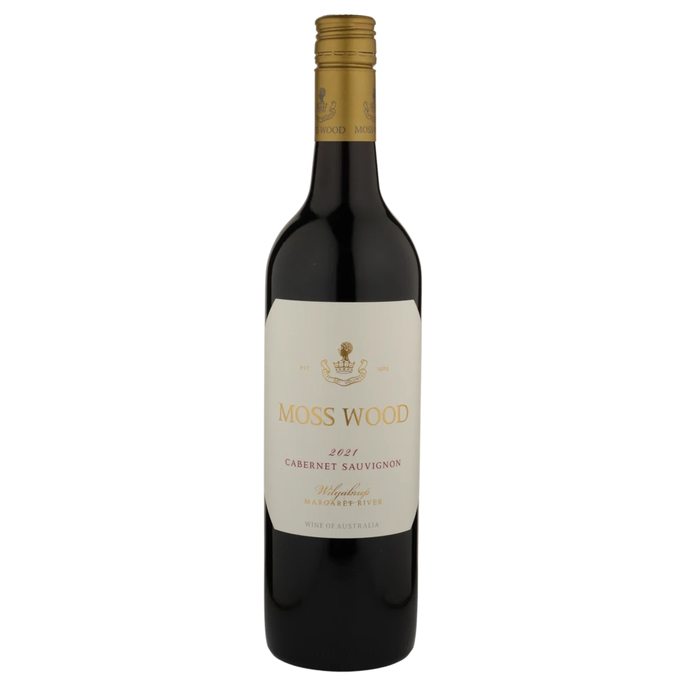 A bottle of 2021 Moss Wood Cabernet Sauvignon 750ml Red Wine