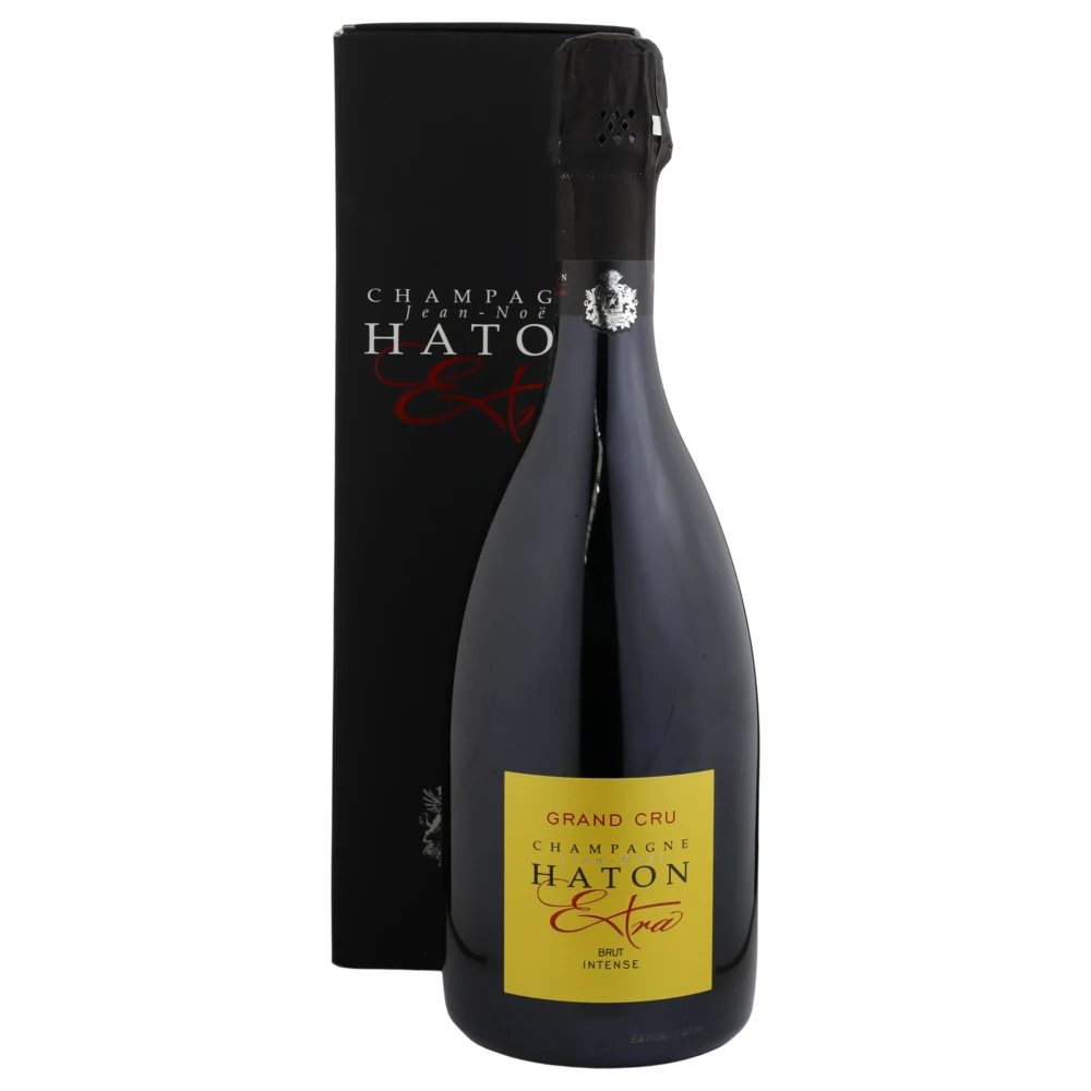 A bottle of NV Champagne Haton Intense Extra Grand Cru Brut 750ml Sparkling Wine