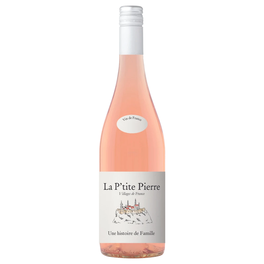 A bottle of 2023 La P'tite Pierre Rose 750ml Rose Wine