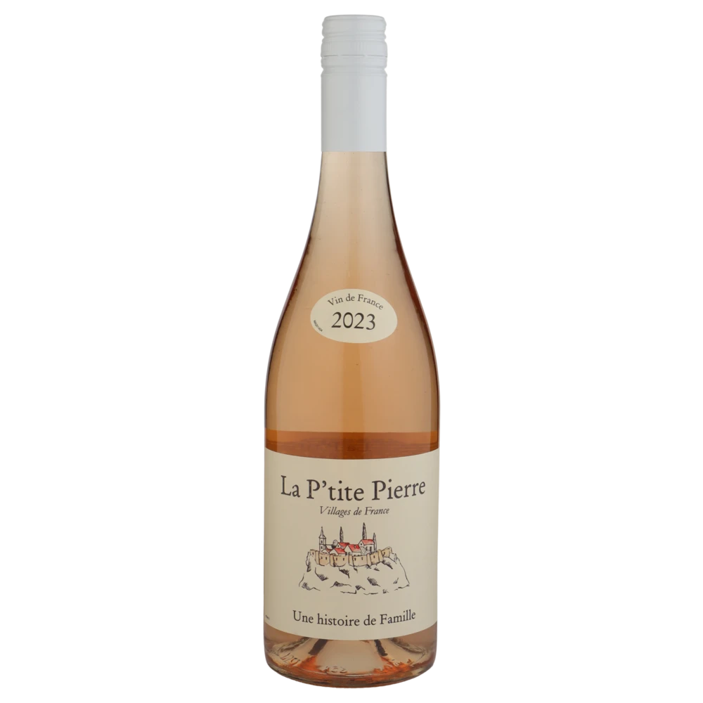 A bottle of 2023 La P'tite Pierre Rose 750ml Rose Wine