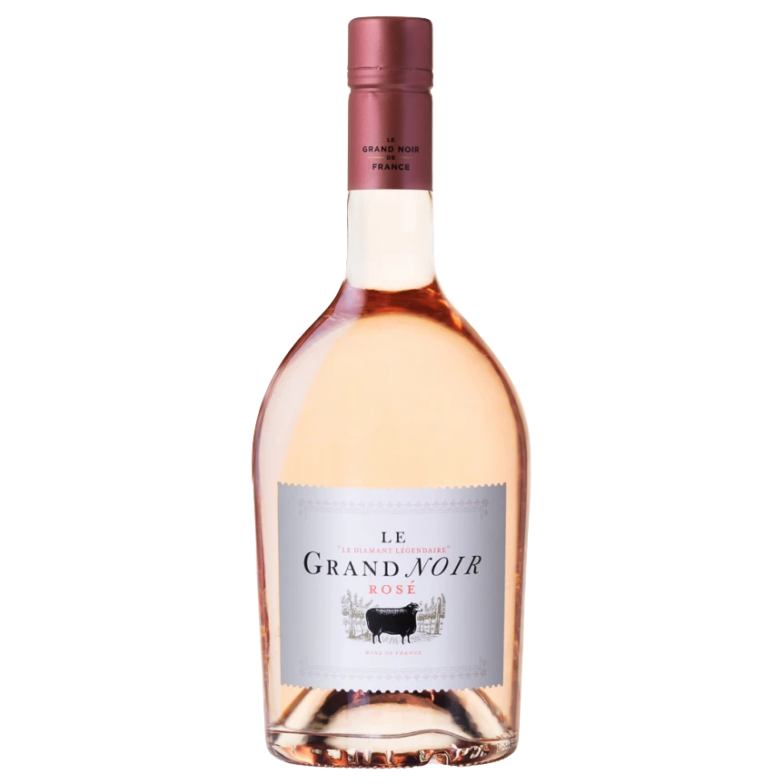 A bottle of 2023 Le Grand Noir Rose 750ml Red Wine