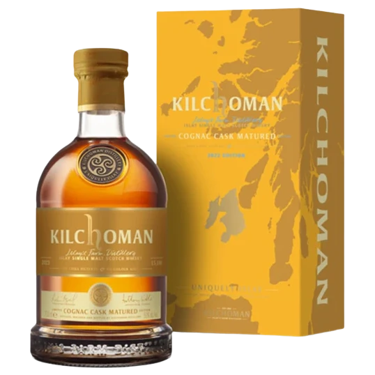 A bottle of Kilchoman Special Release Cognac Cask 50% 700ml