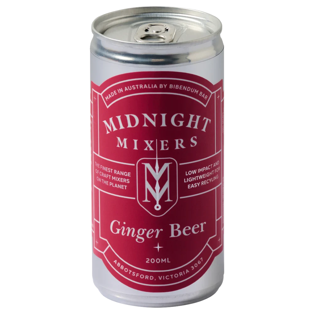 A collection of Midnight Mixers Ginger Beer (6*4) 200mL 24-Pack from The Wine Collective