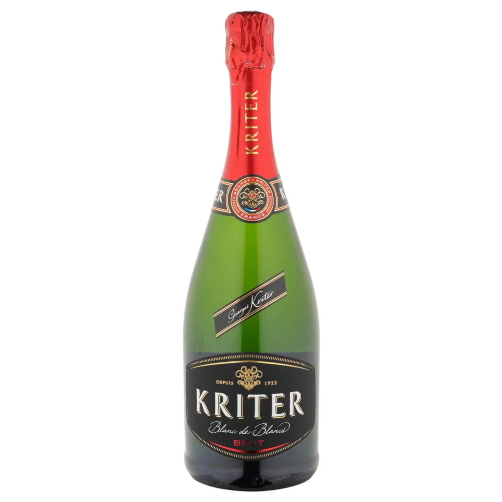 A bottle of NV Kriter Brut Blanc de Blancs 750ml Sparkling Wine