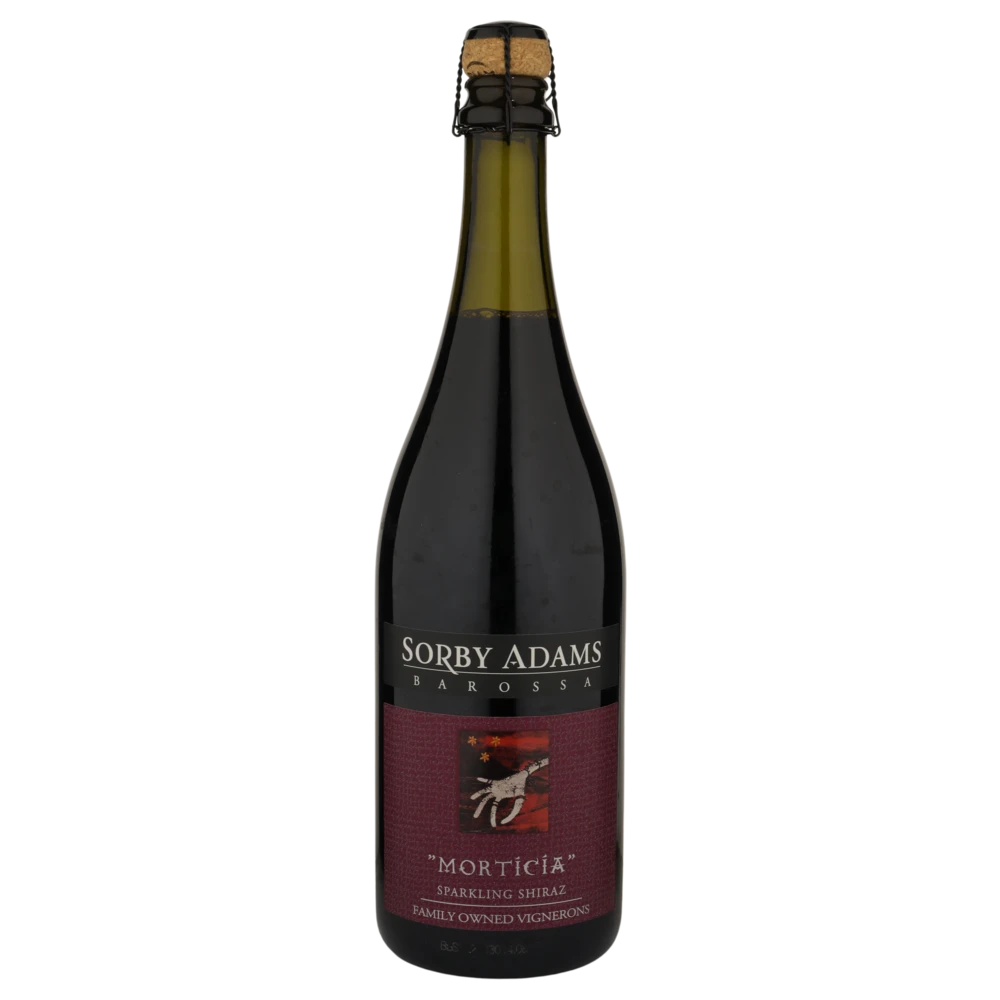 A bottle of NV Sorby Adams Morticia Sparkling Shiraz 750ml Sparkling Wine