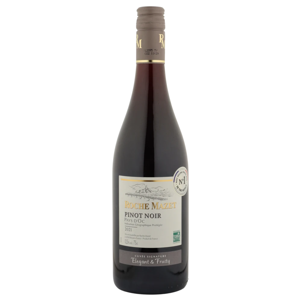 A bottle of Roche Mazet Pays d'Oc Pinot Noir 2021 750ml Red Wine