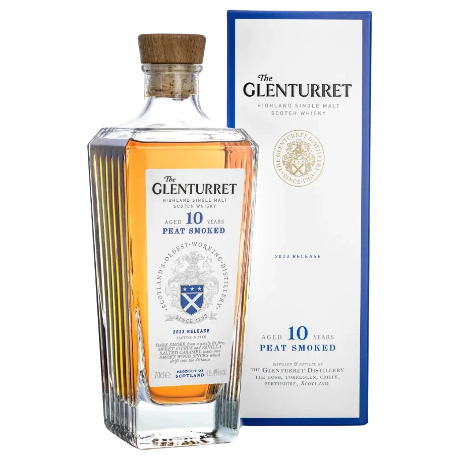 A bottle of The Glenturret 10YO Peat Smoked (2023 Release) 48.4% 700ml