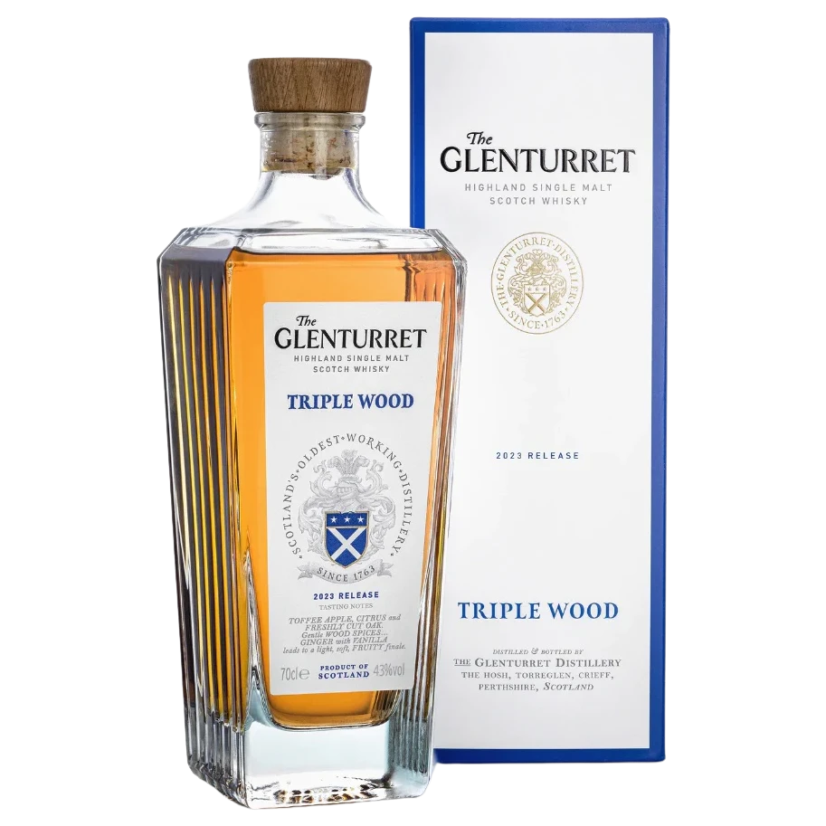 A bottle of The Glenturret Triple Wood (2023 Release) 43% 700ml