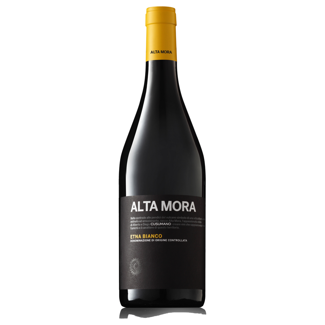 2017 Cusumano Alta Mora Etna Bianco (ITM59022) single bottle shot