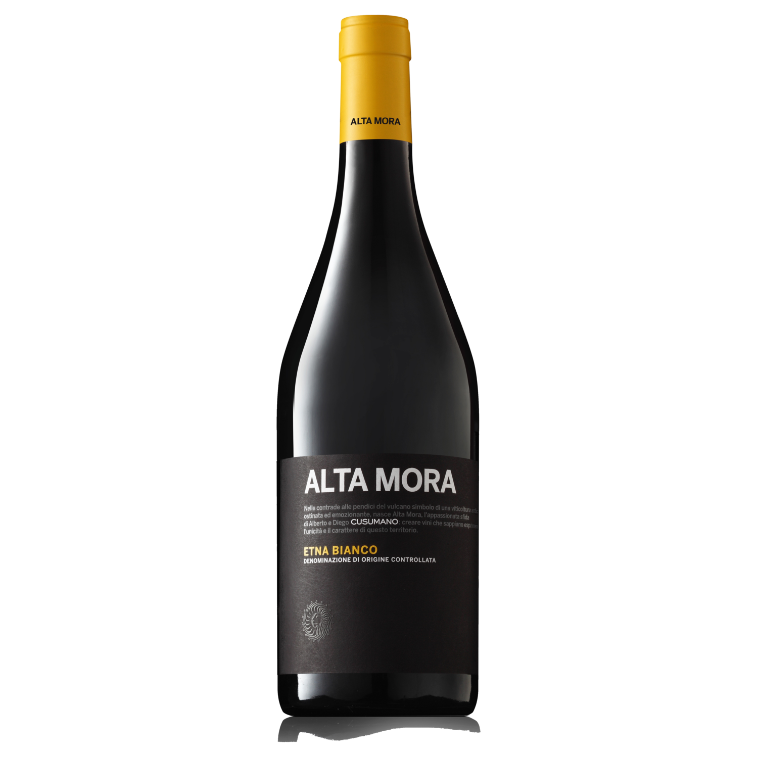 2017 Cusumano Alta Mora Etna Bianco (ITM59022) single bottle shot