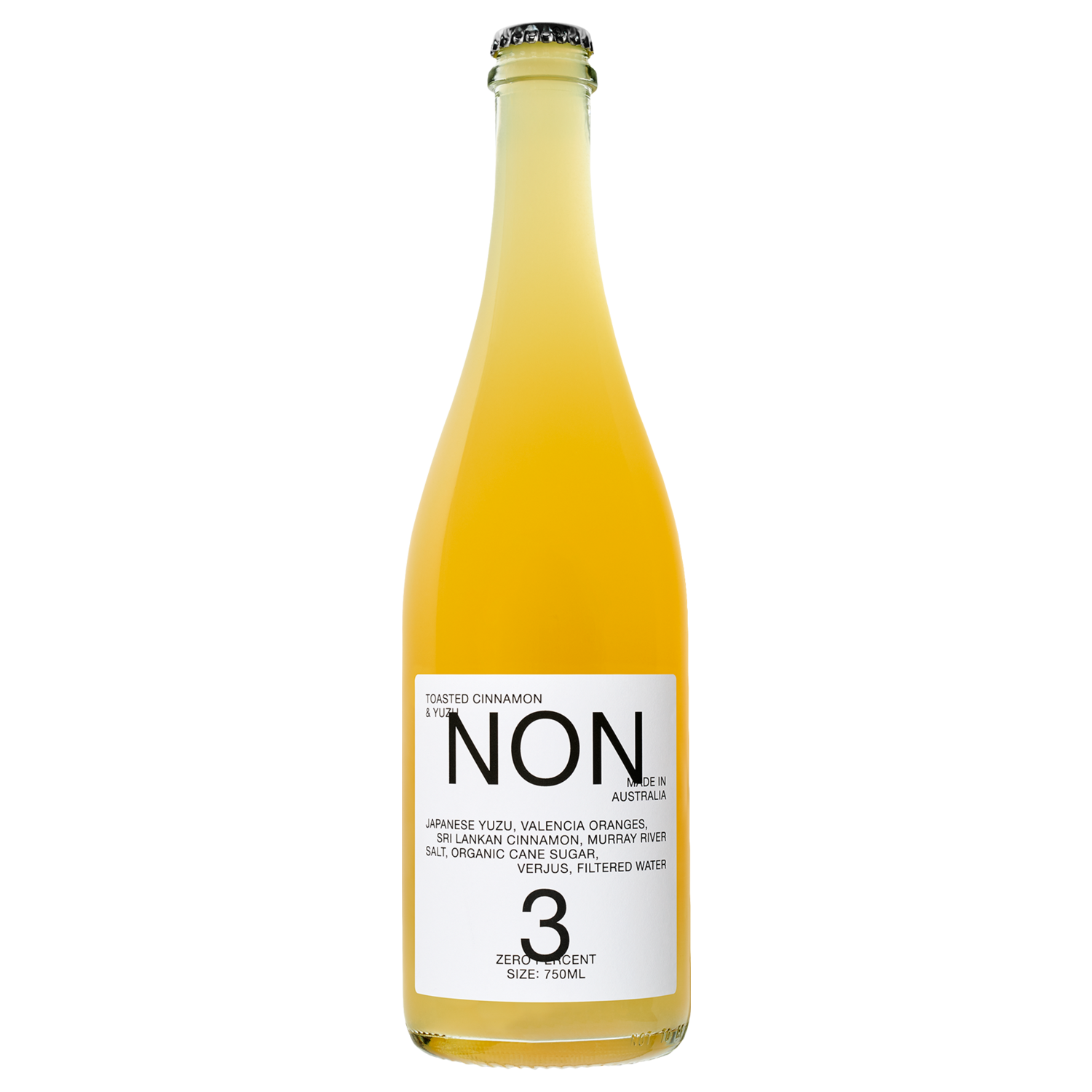 NON 3 Toasted Cinnamon & Yuzu (ITM214059) single bottle shot